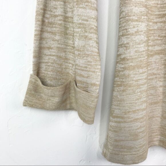 Lucky Brand Beige Burnout Long Sleeve Top Small - Picture 3 of 9